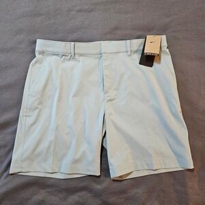 Nike Standard Fit‎ Men's Golf Shorts Light Blue Polyester Size 40